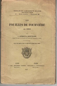 livre Les fouilles de Fourvire en 1912