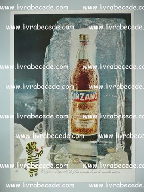 affiche CINZANO ZEBRE