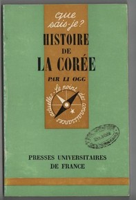 livre Histoire de la Cor�e