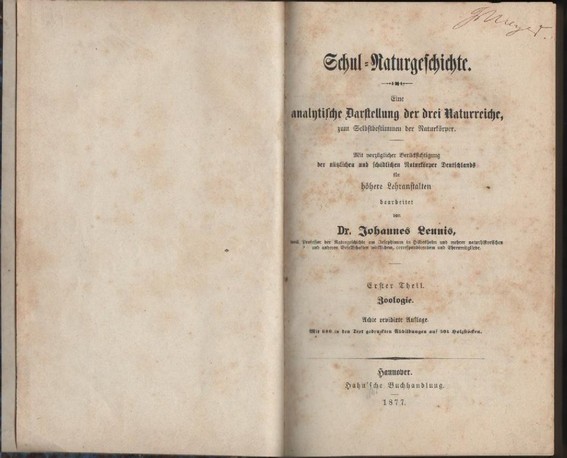 livre Scolaire - histoire naturelle une pr�sentation analytique des trois royaumes nature