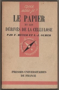 livre Le Papier et les d�riv�s de la cellulose