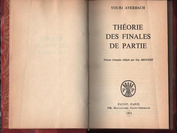 livre th�orie des finales de partie 