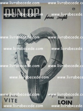 affiche DUNLOP PNEU SOUPLE