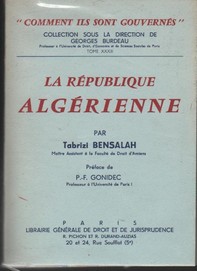 livre La R�publique Alg�rienne